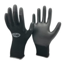 NMSAFETY 13 jauge tricoté en nylon noir pu trempé dmf gants de travail pour la construction